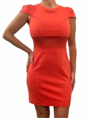 Corporeum Coral Mini Dress (From Brazil)| Modern Minimalist Size M (42)